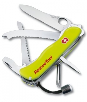 Couteau Victorinox Rescue Tool One Hand Fluo à dents