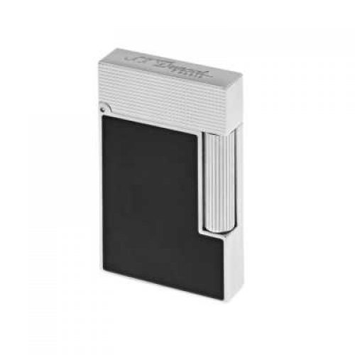 BRIQUET LIGNE 2 LAQUE NOIRE ET PALLADIUM