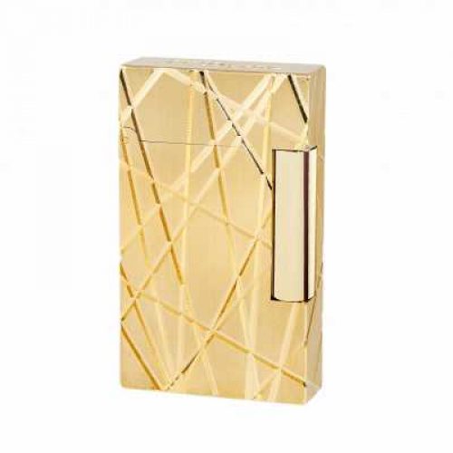 BRIQUET LIGNE 2 FIRE LINES PALLADIUM OR JAUNE