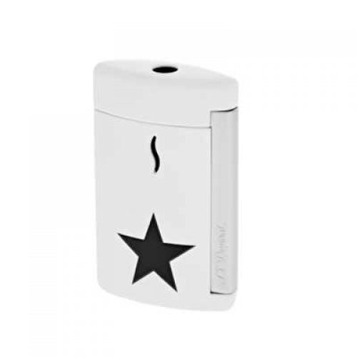 BRIQUET MINIJET STAR BLANC - NOIR