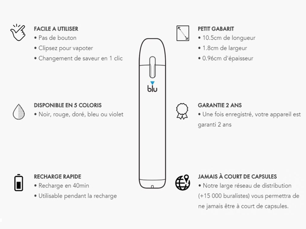 E-CIGARETTE MYBLU - BATTERIE SEULE - ROUGE – Image 2