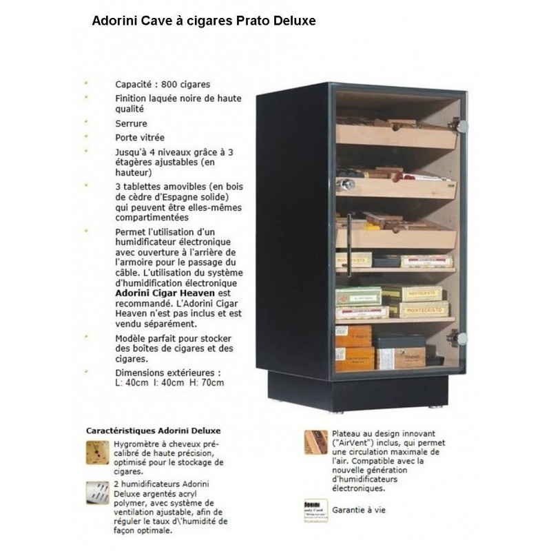 Cave à cigares Habana Deluxe Adorini - 300 cigares  Cave Adorini, Eliquide  Yun, Armoire à cigare, cigarette electronique, Accessoires Box - Pod