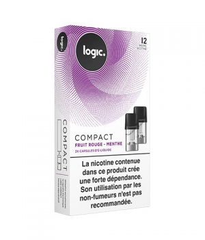 PODS LOGIC COMPACT 1,7ML FRUITS ROUGES MENTHE 12MG