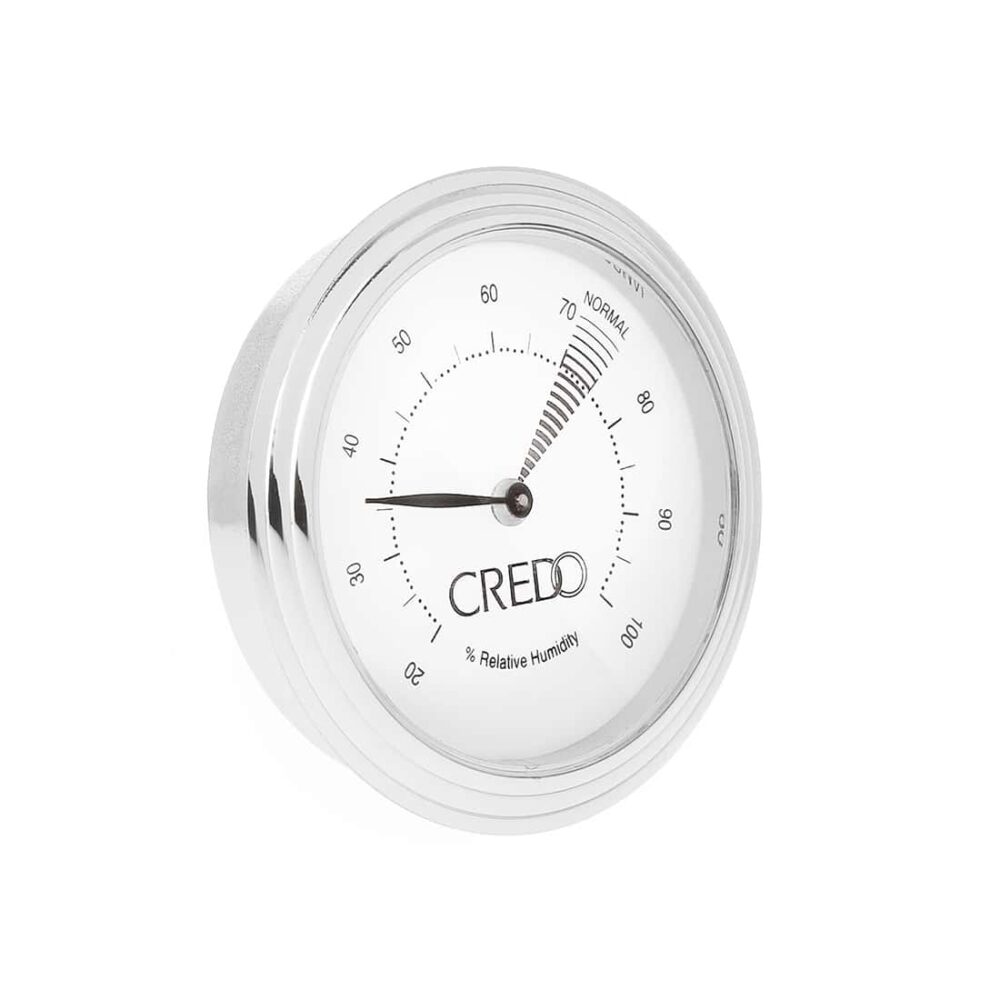 CREDO Hygromètre analogique Chromé 55 mm – Image 2