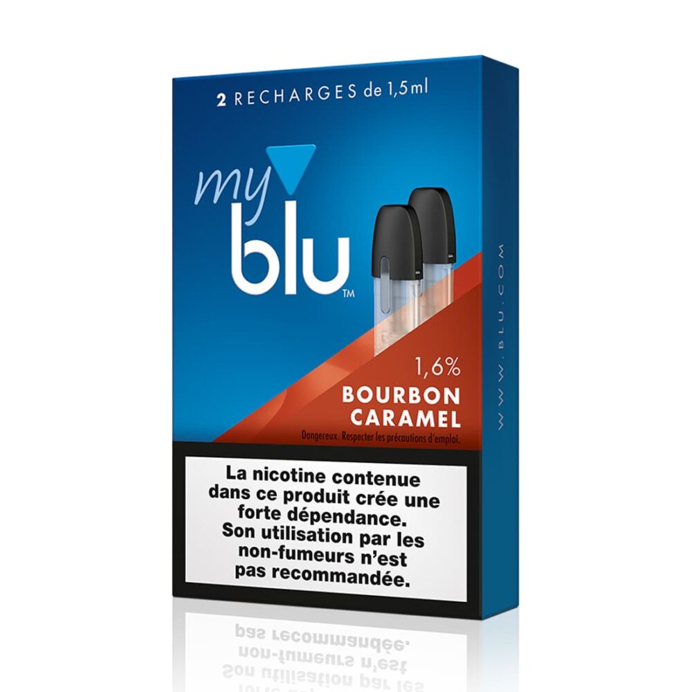CAPSULES MYBLU BOURBON CARAMEL 18MG