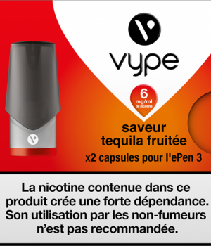CAPSULES EPEN 3 SAVEUR TEQUILA FRUITEE 6MG