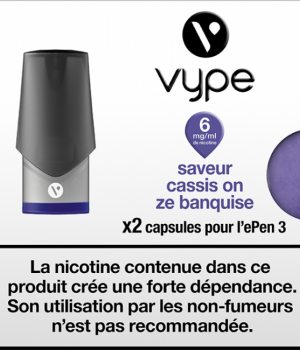 CAPSULES EPEN 3 SAVEUR CASSIS ON ZE BANQUISE 6MG