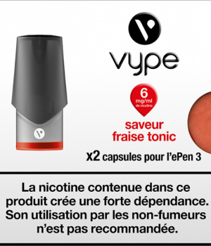 CAPSULES EPEN 3 SAVEUR FRAISE TONIC 6MG