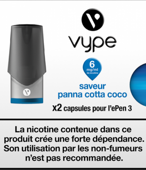 CAPSULES EPEN 3 SAVEUR FUSION PANNA COTTA COCO 6MG