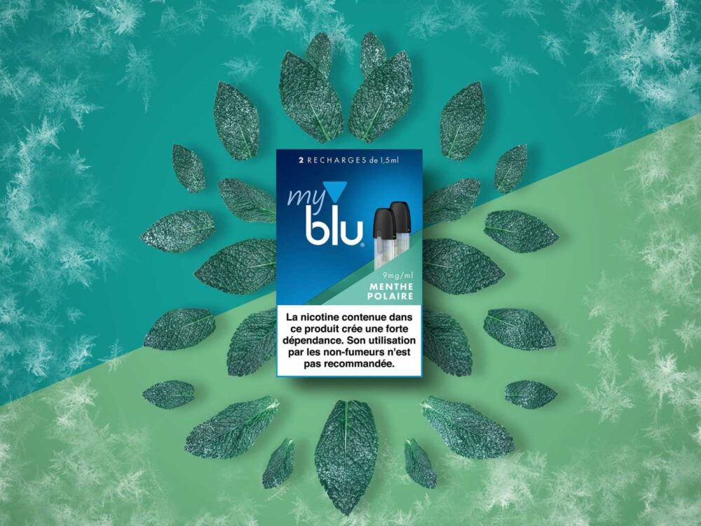 CAPSULES MYBLU MENTHE POLAIRE 9MG