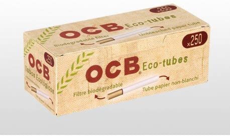 Tube a cigarette OCB Bio  Boite 250 tubes cigarettes Biodégradable