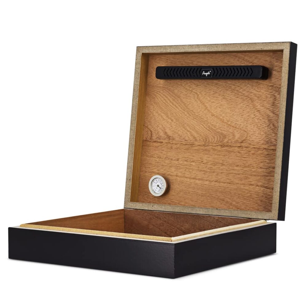 Cave à cigares Noire Mat avec système d'humidification – Image 3