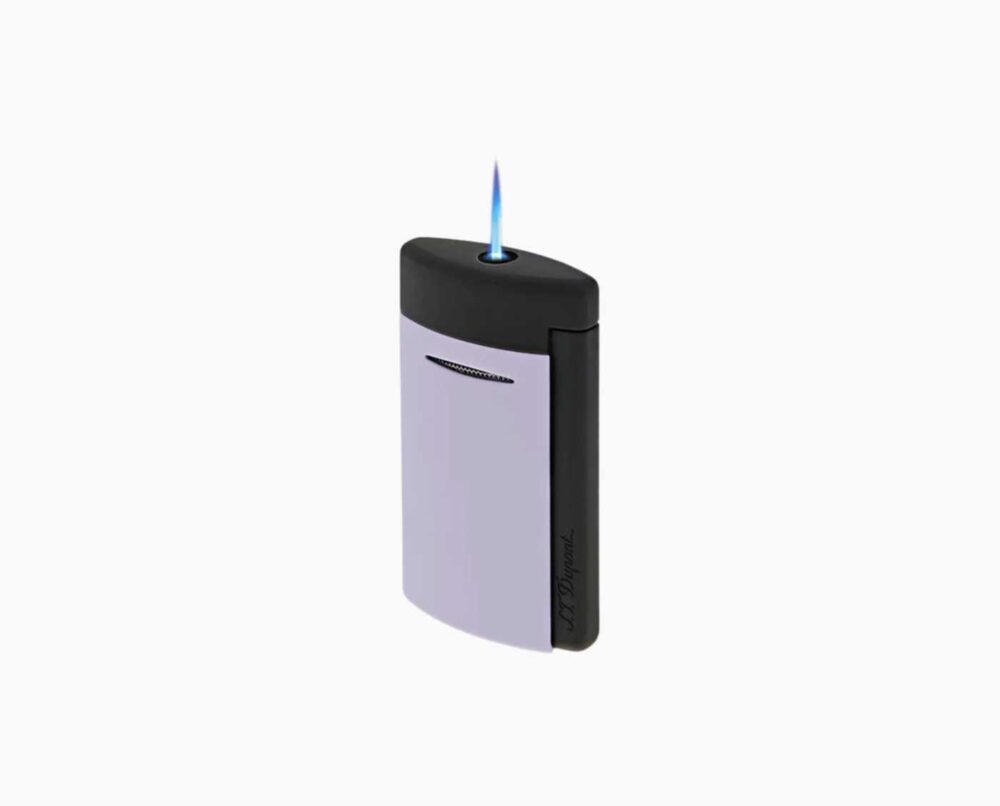 BRIQUET S.T. DUPONT NEW MINIJET NOIR MAT ET LILAS – Image 3