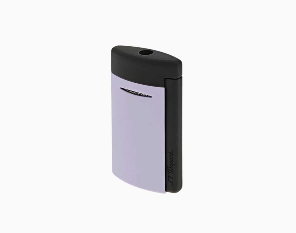 BRIQUET S.T. DUPONT NEW MINIJET NOIR MAT ET LILAS – Image 4