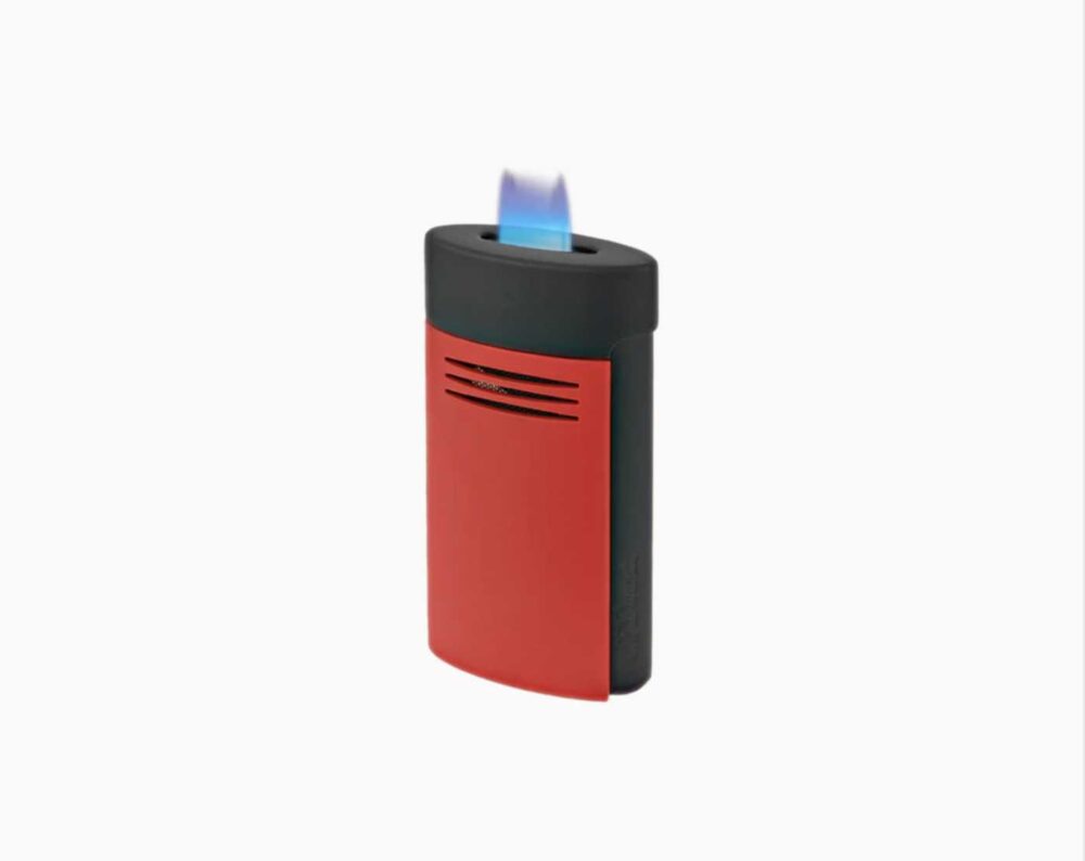 BRIQUET S.T. DUPONT MEGAJET NOIR ET ROUGE MAT – Image 4