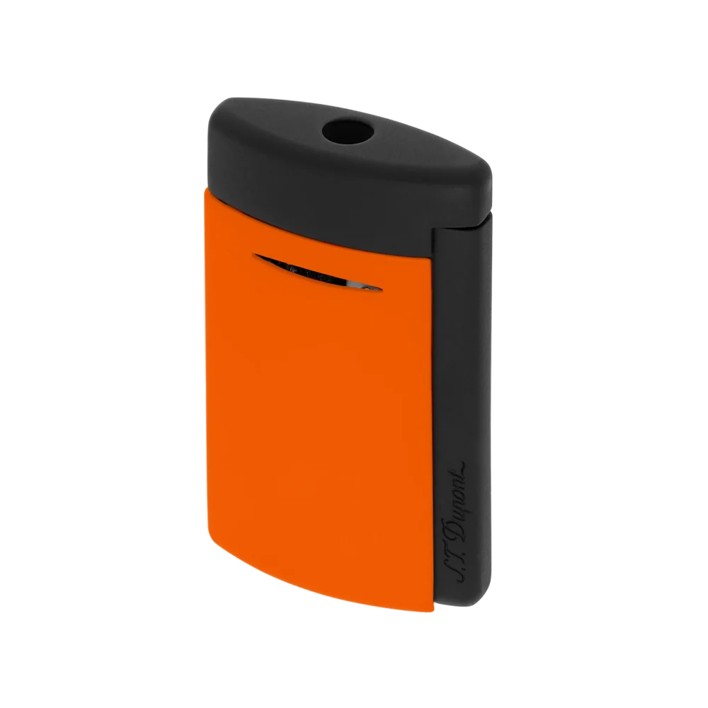 BRIQUET MINIJET ST DUPONT CHROME ORANGE FLUO – Image 3