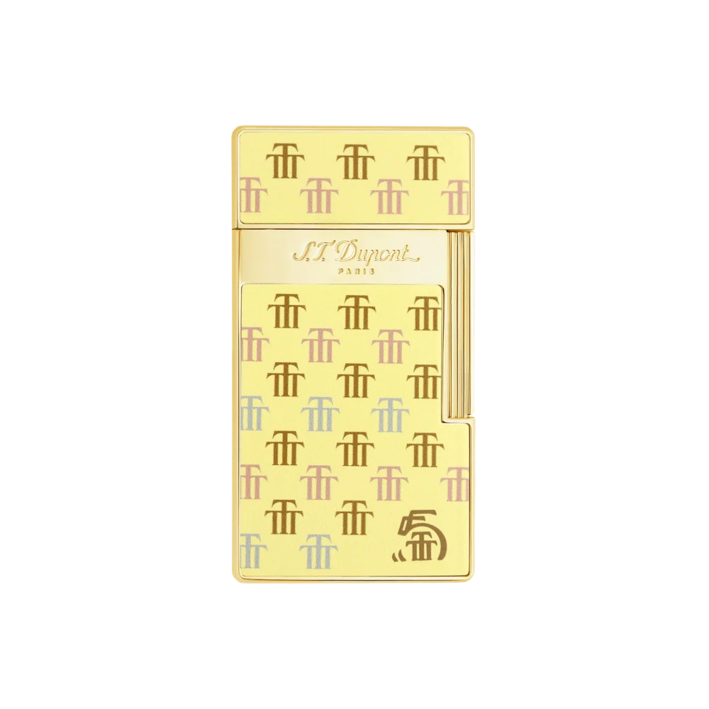 BRIQUET ST DUPONT BIGGY CHROME TRINIDAD JAUNE