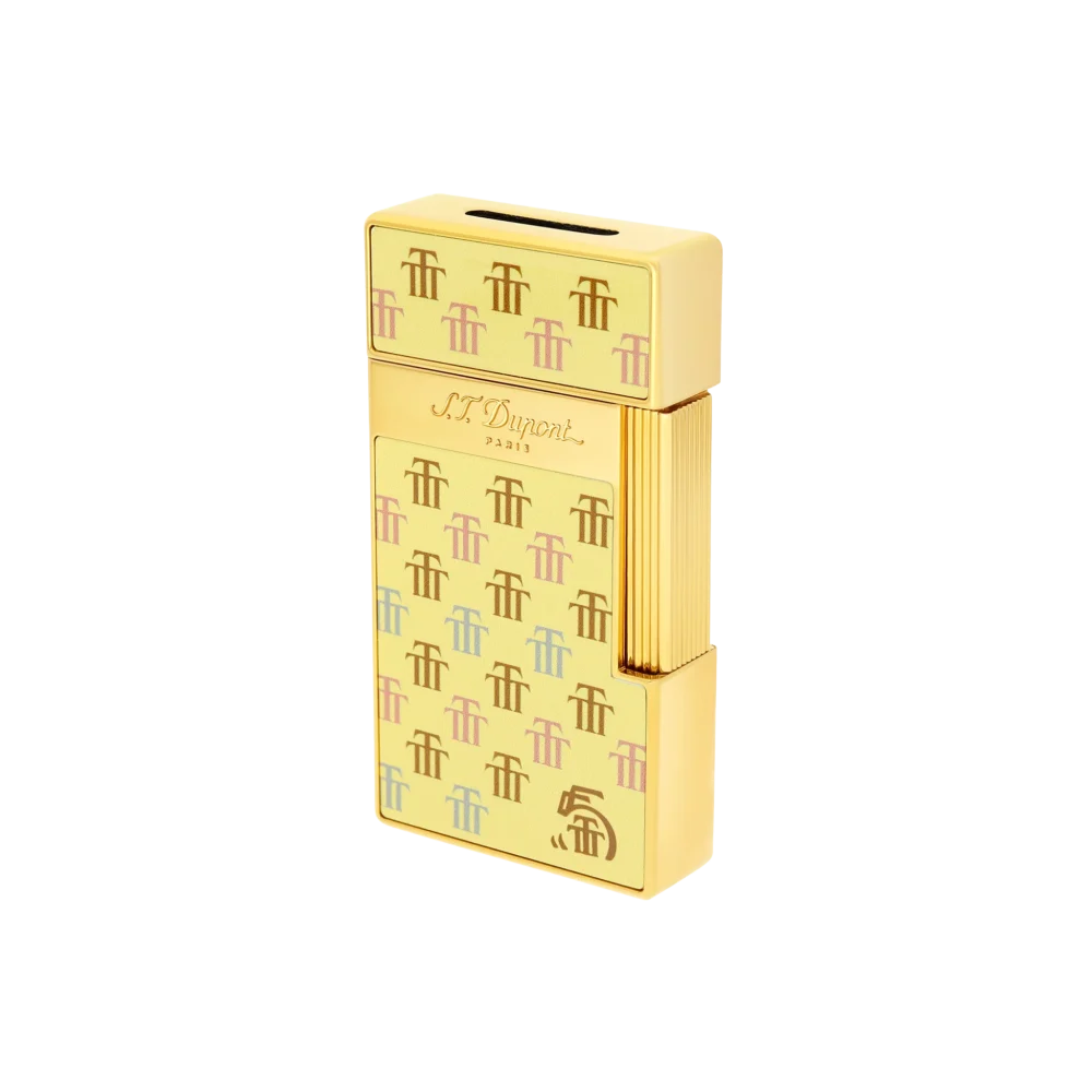 BRIQUET ST DUPONT BIGGY CHROME TRINIDAD JAUNE – Image 3