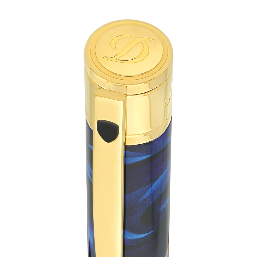 STYLO ST DUPONT D INITIAL BILLE KOI FISH BLEU KOI FISH – Image 3