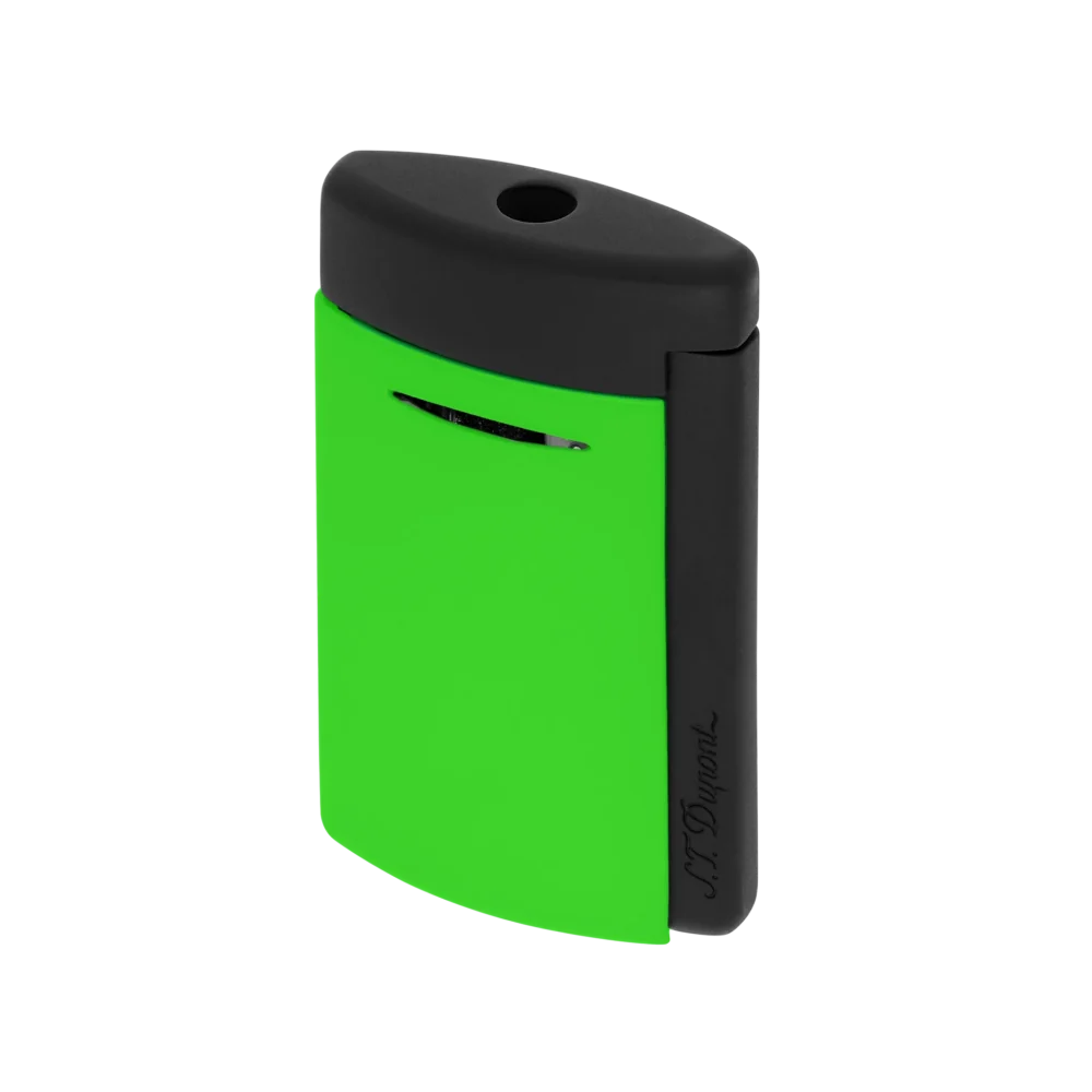 BRIQUET MINIJET ST DUPONT CHROME VERT FLUO – Image 3