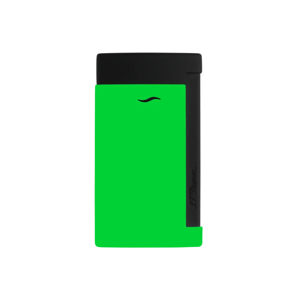 BRIQUET ST DUPONT SLIM 7 CHROME VERT FLUO – Image 3