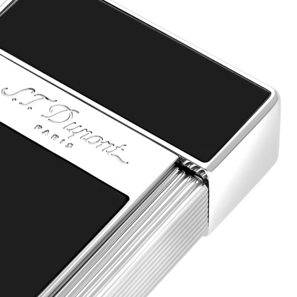 BRIQUET S.T. DUPONT BIGGY LAQUÉ ARGENTÉ – Image 2