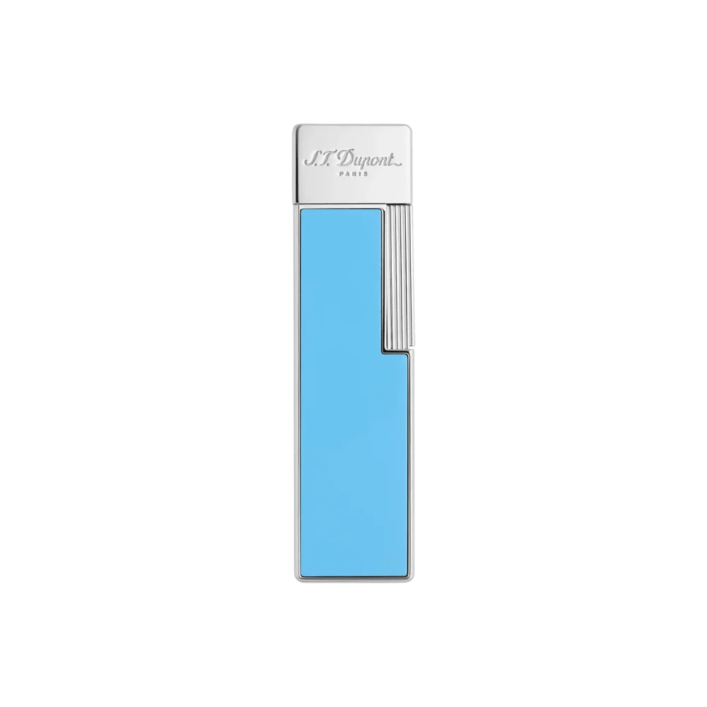 BRIQUET S.T. DUPONT TWIGGY LAQUÉ BLEU TURQUOISE – Image 4