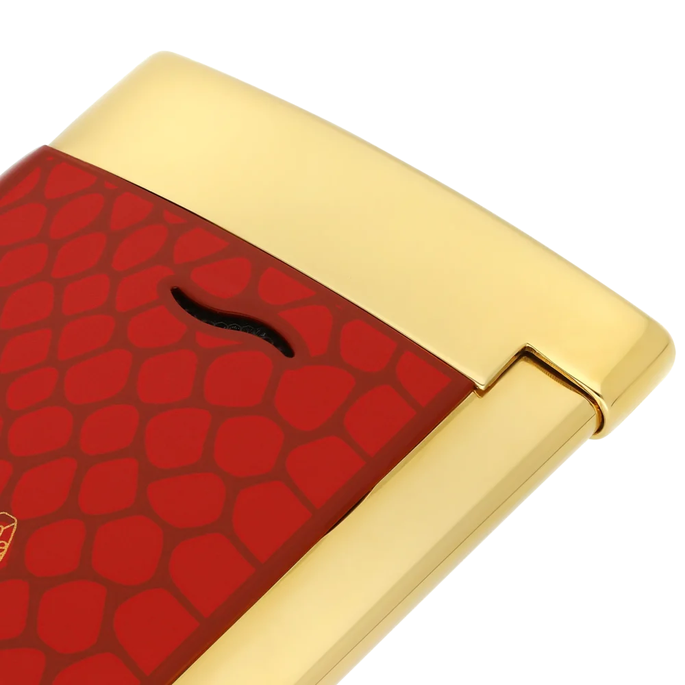 BRIQUET ST DUPONT SLIM 7 LAQUÉ ROUGE – Image 2